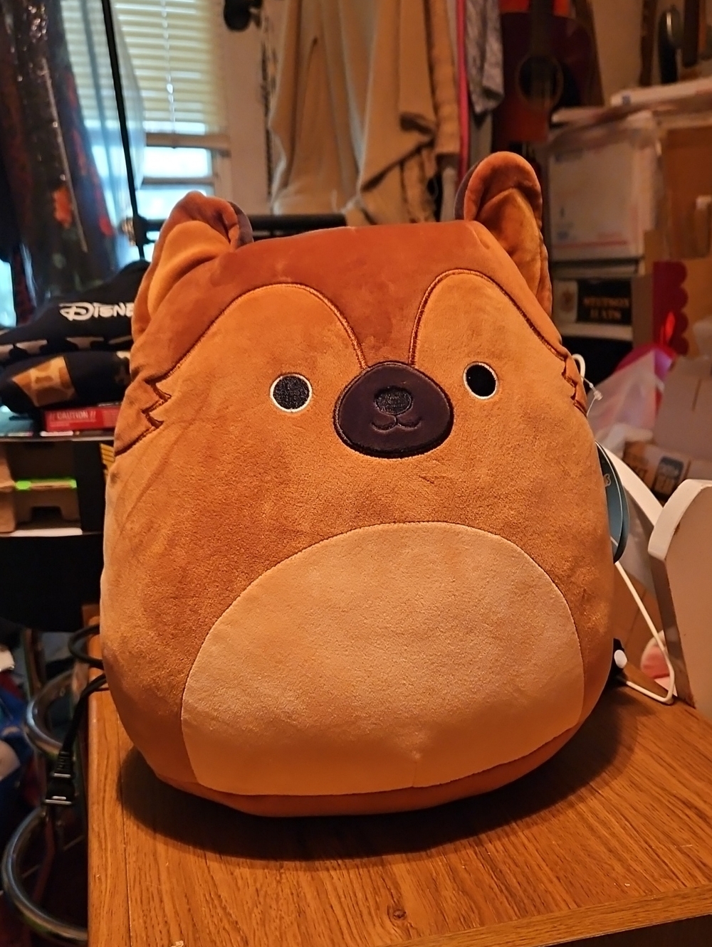 Squishmallows Brown Fox Plush Backpack with Cream Belly